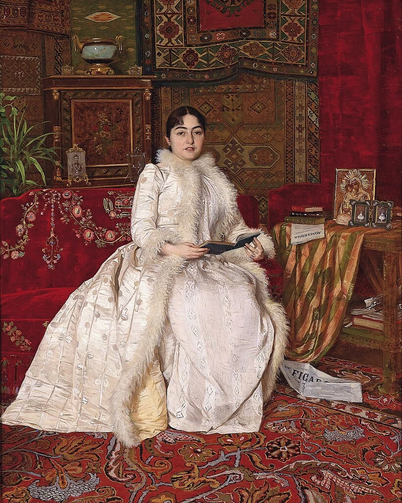 La regina Natalia Obrenovic di Serbia a Parigi